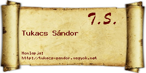Tukacs Sándor névjegykártya